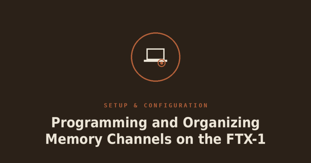 Programming and Organizing Memory Channels on the FTX-1