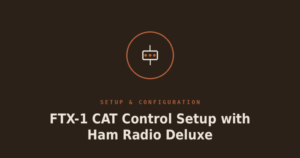FTX-1 CAT Control Setup with Ham Radio Deluxe