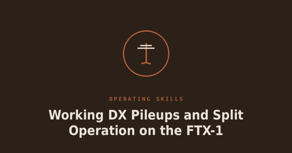Working DX Pileups and Split Operation on the FTX-1