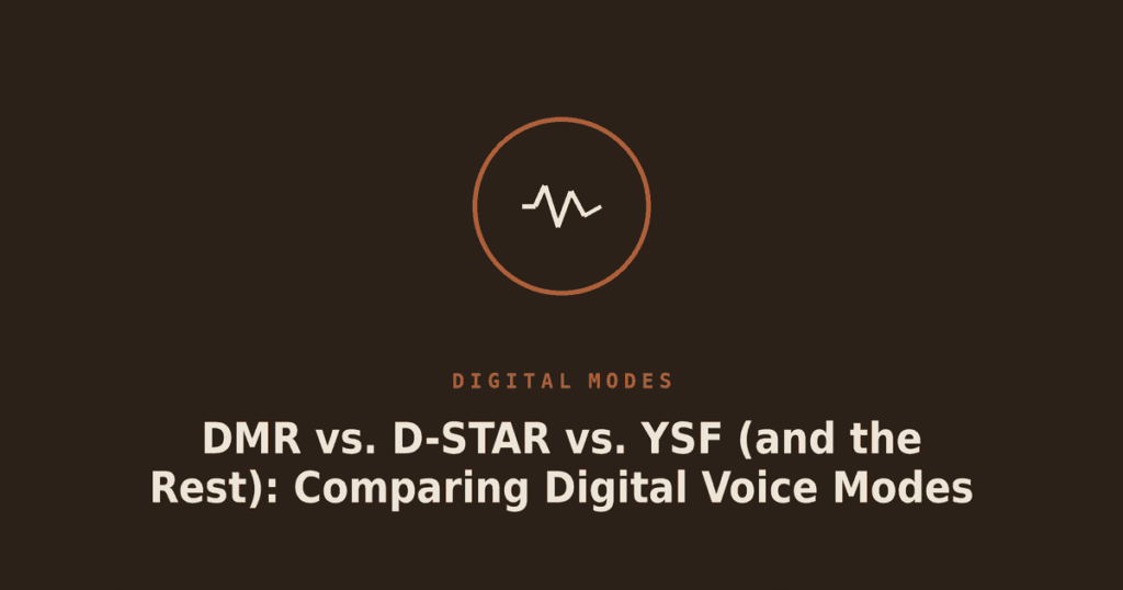 DMR vs. D-STAR vs. YSF (and the Rest): Comparing Digital Voice Modes