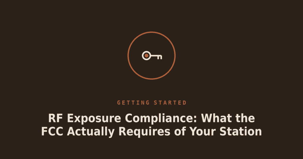 RF Exposure Compliance: What the FCC Actually Requires of Your Station