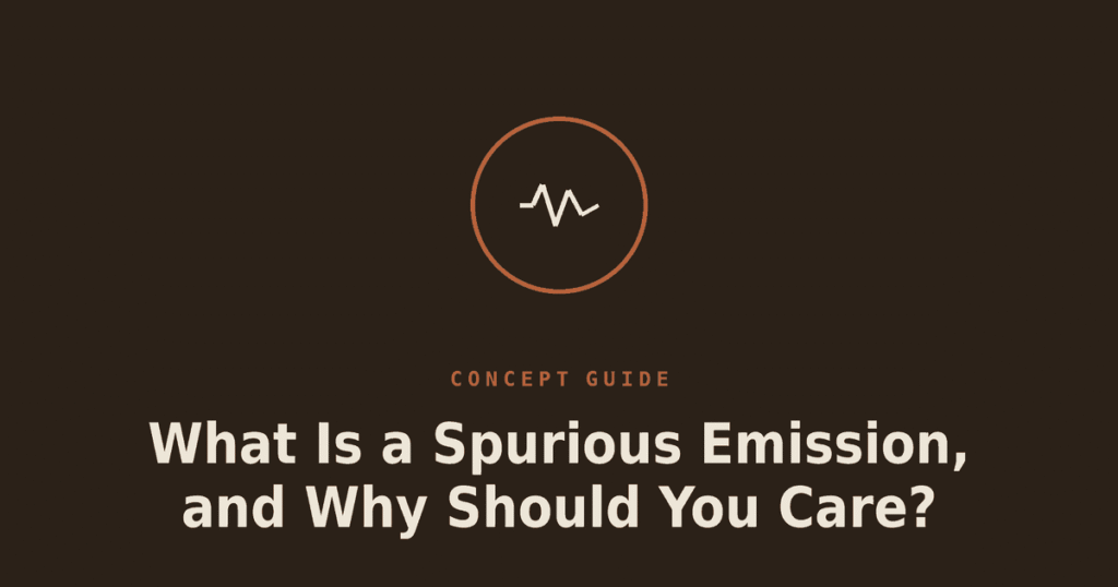 What Is a Spurious Emission, and Why Should You Care?