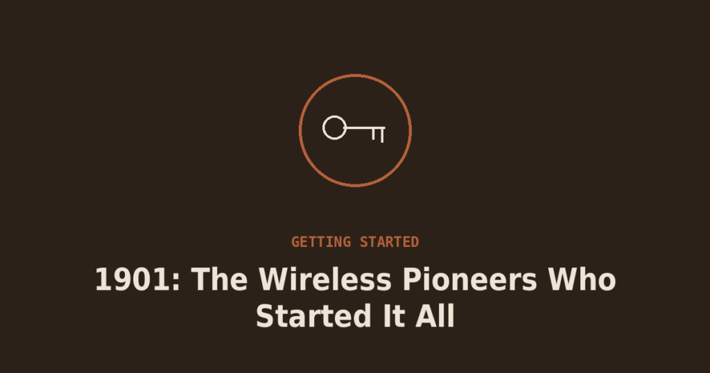 1901: The Wireless Pioneers Who Started It All