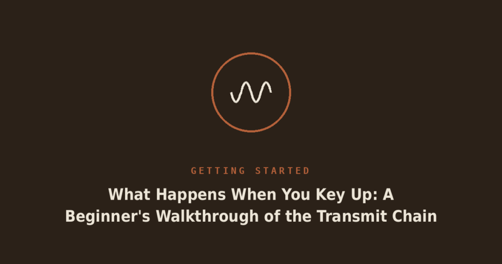 What Happens When You Key Up: A Beginner’s Walkthrough of the Transmit Chain