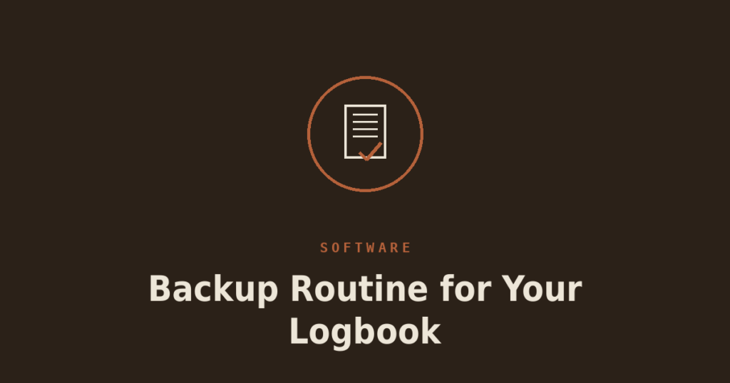 Building a Backup and Sync Routine for Your Logbook