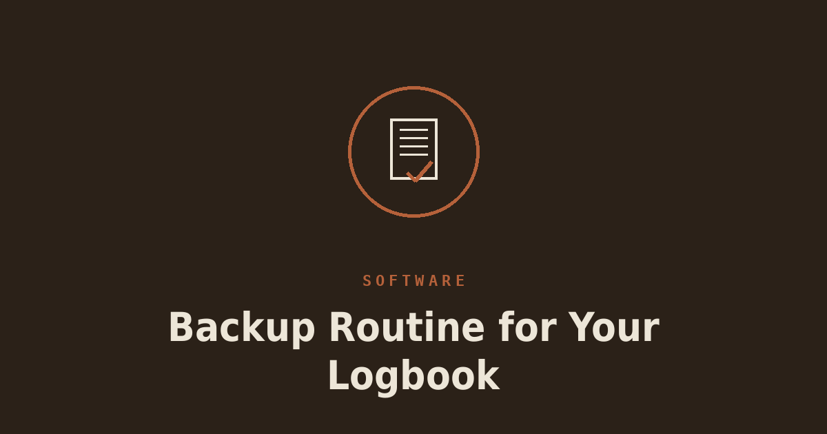 Building a Backup and Sync Routine for Your Logbook