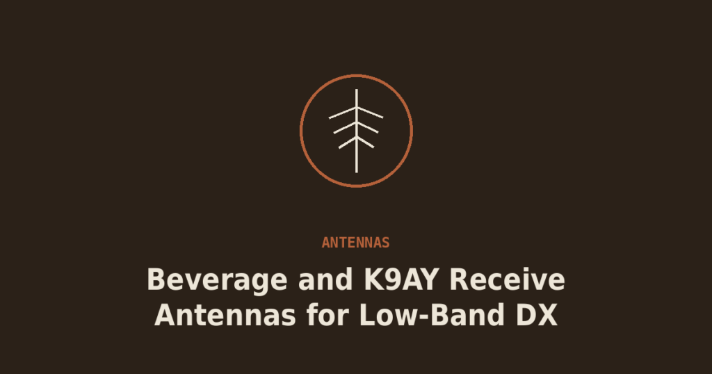 Beverage and K9AY Receive Antennas for Low-Band DX