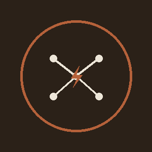 Power grid cyberattack icon