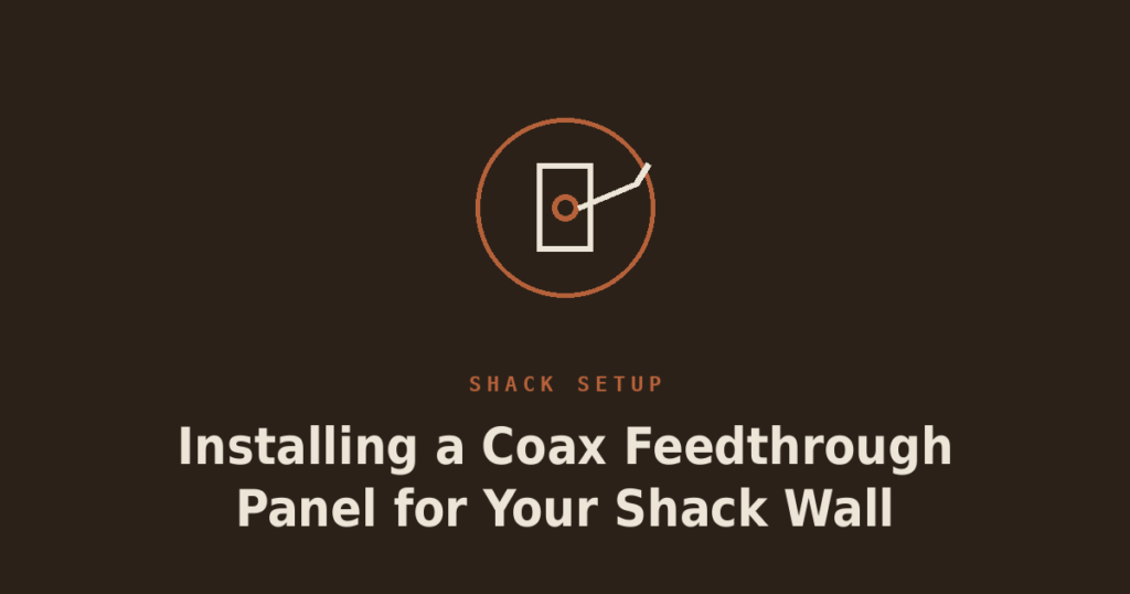 Installing a Coax Feedthrough Panel for Your Shack Wall