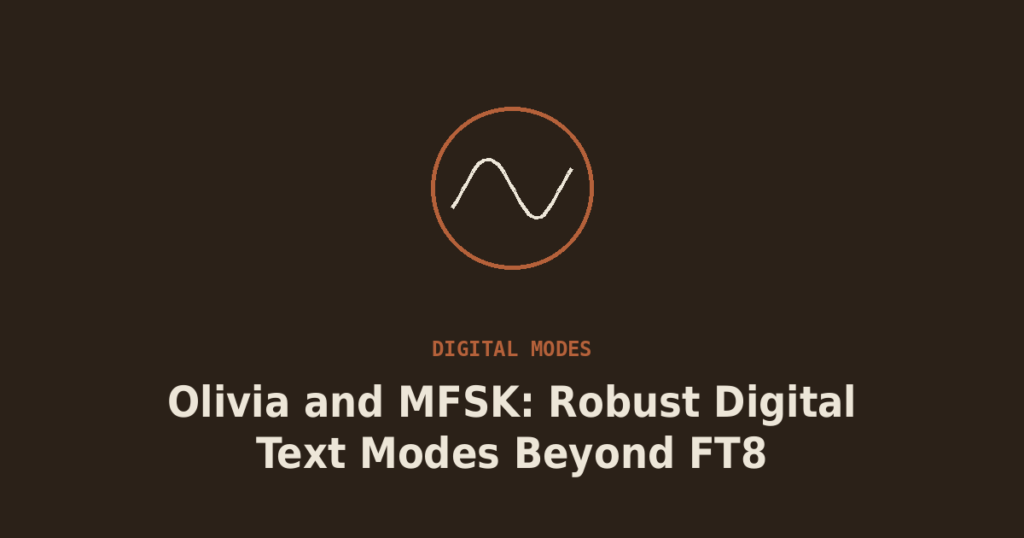 Olivia and MFSK: Robust Digital Text Modes Beyond FT8