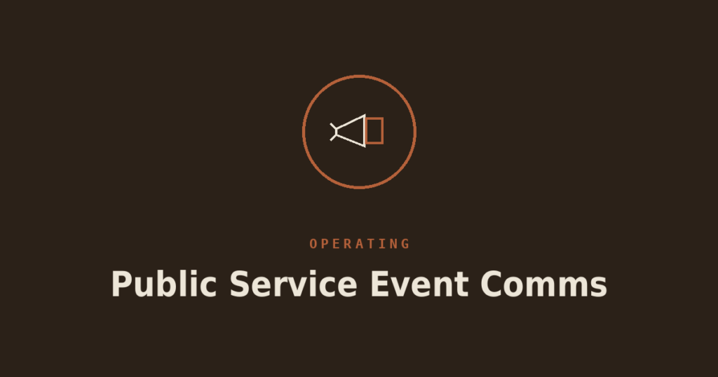 Running a Public Service Event: Parades, Races, and Marathon Comms