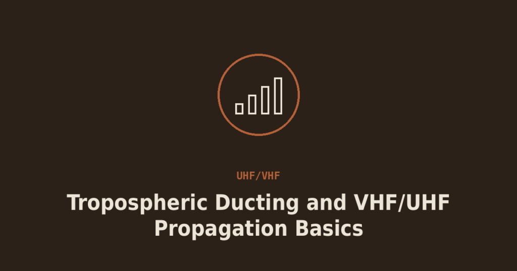 Tropospheric Ducting and VHF/UHF Propagation Basics
