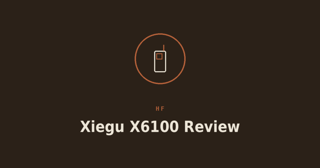 Xiegu X6100 Review: A Touchscreen Portable Alternative to the G90
