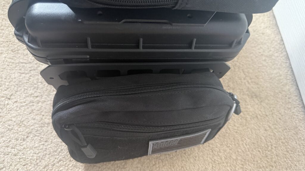 Updated Yaesu FTX-1 Optima go-box with MOLLE pouches