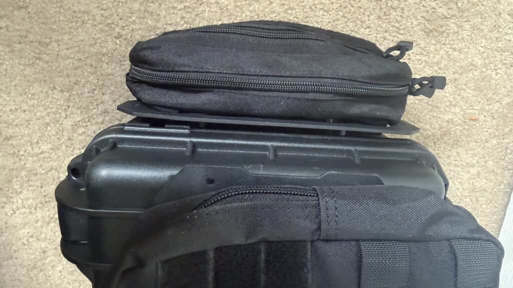 Updated Yaesu FTX-1 Optima go-box with MOLLE pouches