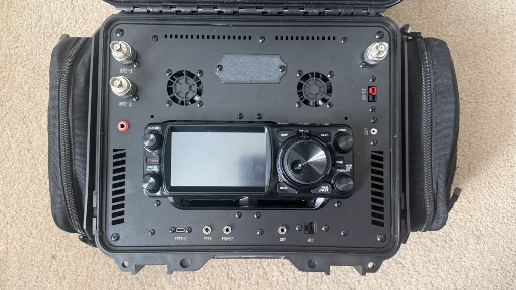 Updated Yaesu FTX-1 Optima go-box with MOLLE pouches