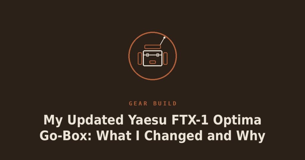 My Updated Yaesu FTX-1 Optima Go-Box: What I Changed and Why