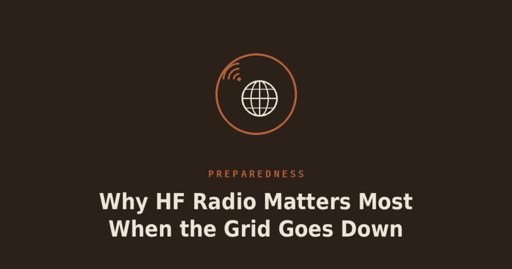 Why HF Radio Matters Most When the Grid Goes Down