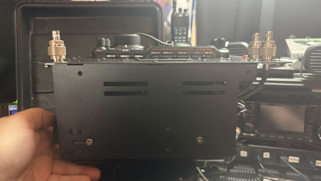 Yaesu FTX-1 go-box in a watertight hard case